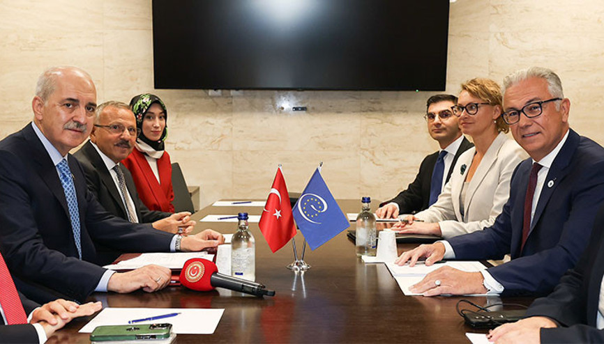 TBMM Başkanı Kurtulmuş, AKPM Başkanı Rousopoulos ile görüştü