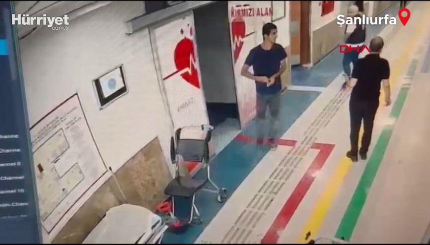 Şanlıurfada acil serviste dehşet anları... Doktor ve güvenlik görevlisini bıçakladı