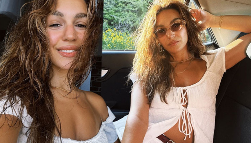 Uzak Şehirin Afroditi Sahra Şaş komşuyu kendine hayran bıraktı