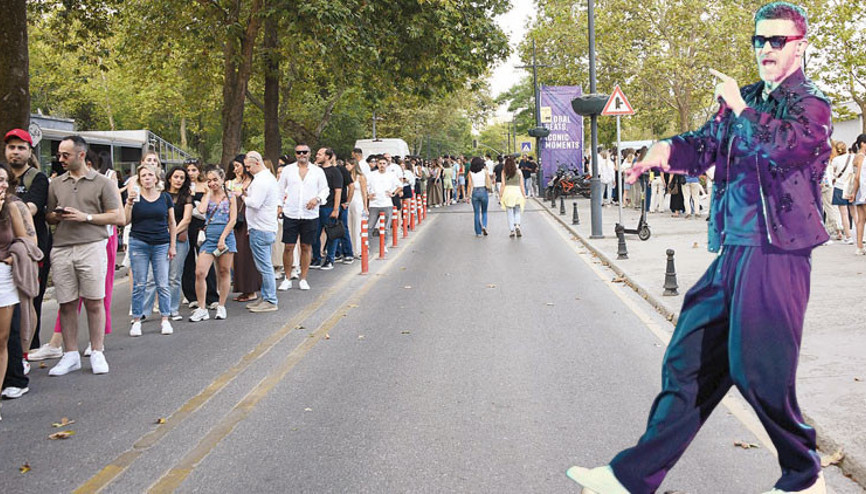 Justin Timberlake izdihamı... 30 bin kişi izledi