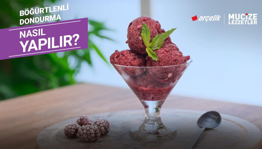Böğürtlenli dondurma nasıl yapılır | Mucize Lezzetler