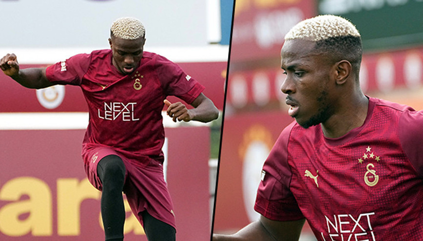 Galatasarayda Victor Osimhen sahaya indi