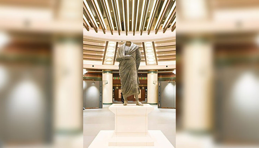 Evine dönen Marcus Aurelius heykeli ilk kez milletin evinde görücüye çıkıyor