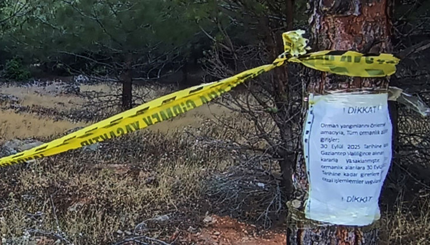 Gaziantepte, ormanlara girişler yasaklandı