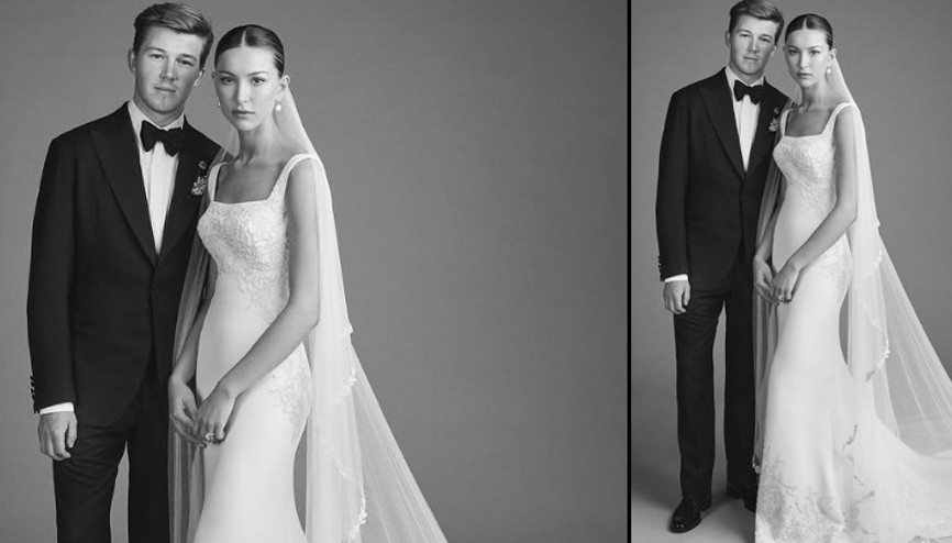 Biz evlendik Ne kadar sade gelinlik giymiş