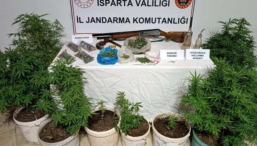 Yalvaçta uyuşturucu operasyonuna 1 gözaltı