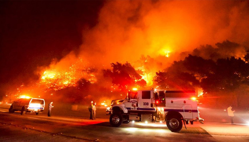 Californiada 330 kilometrekarelik alan yandı