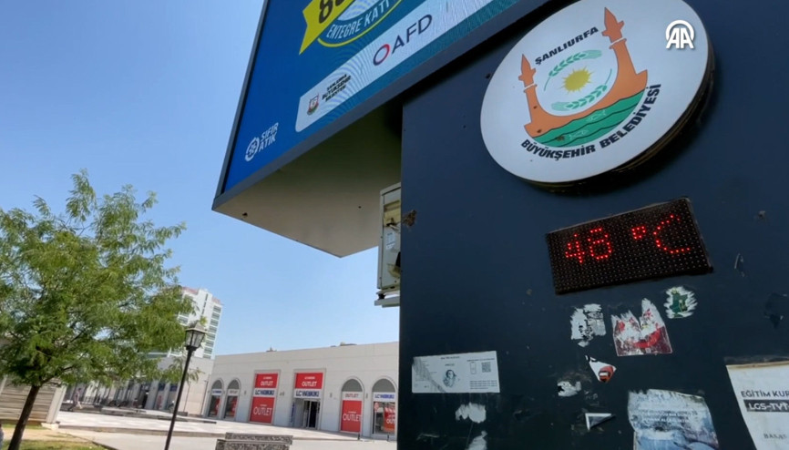 Şanlıurfa’da termometreler 48 dereceyi gösterdi