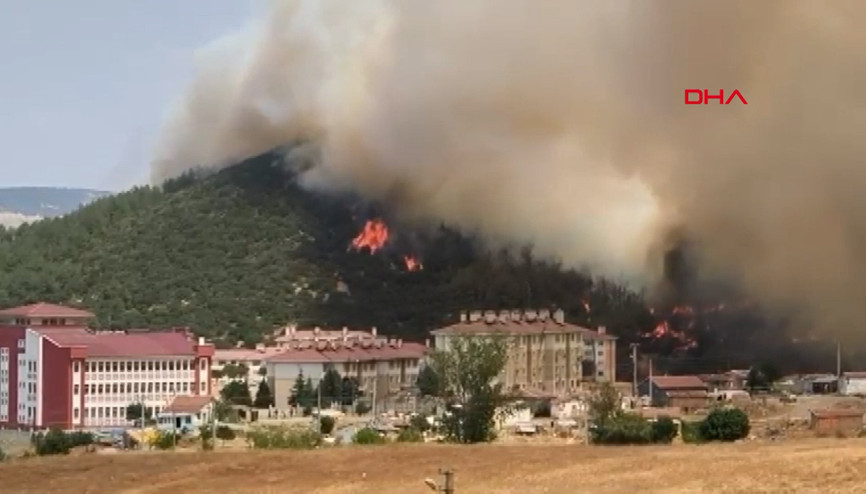Edirnede makilikte çıkan yangın, tarlaya sıçradı