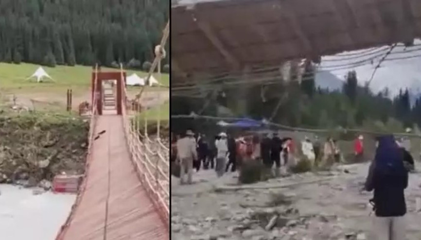 Köprü halatının kopmasıyla aşağı düştüler: Ölü ve yaralılar var