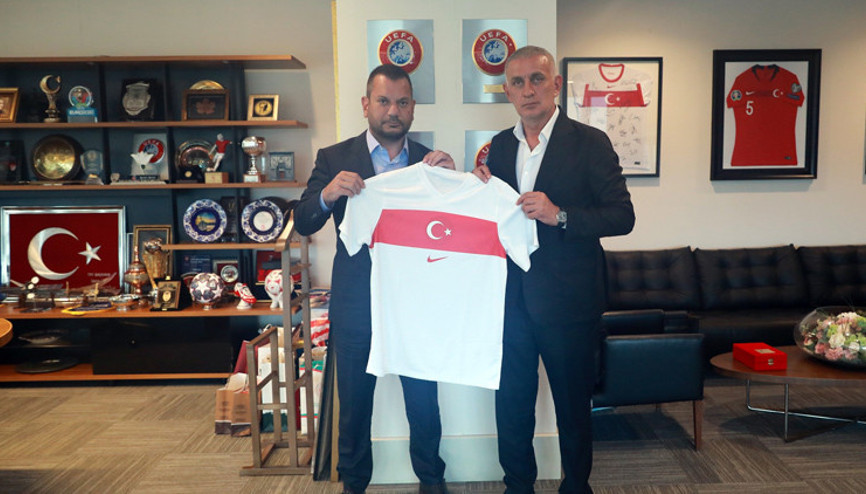 Ertuğrul Doğandan, TFF Başkanı Hacıosmanoğluna ziyaret