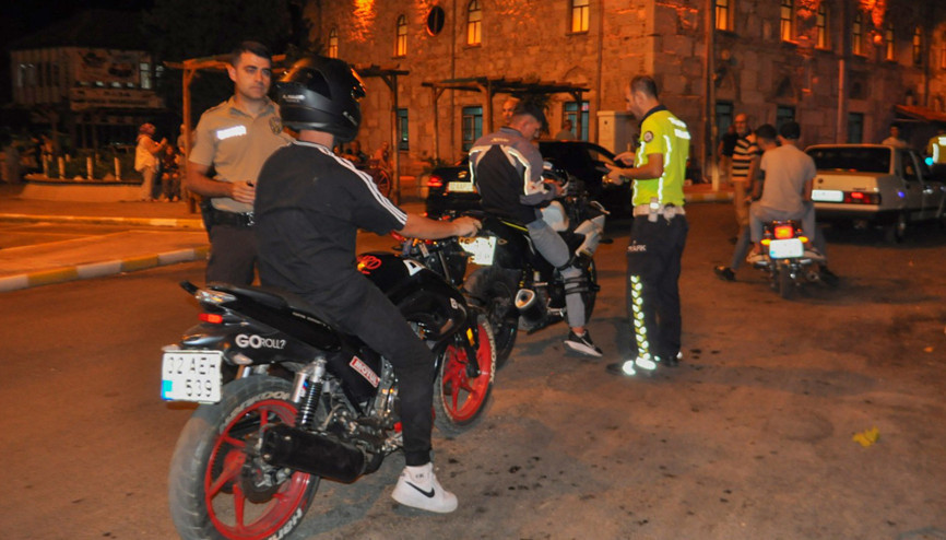Yalvaçta motosiklet denetimi