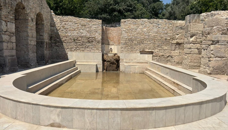 Tarihi Roma hamamında 1900 yıl sonra yeniden su aktı