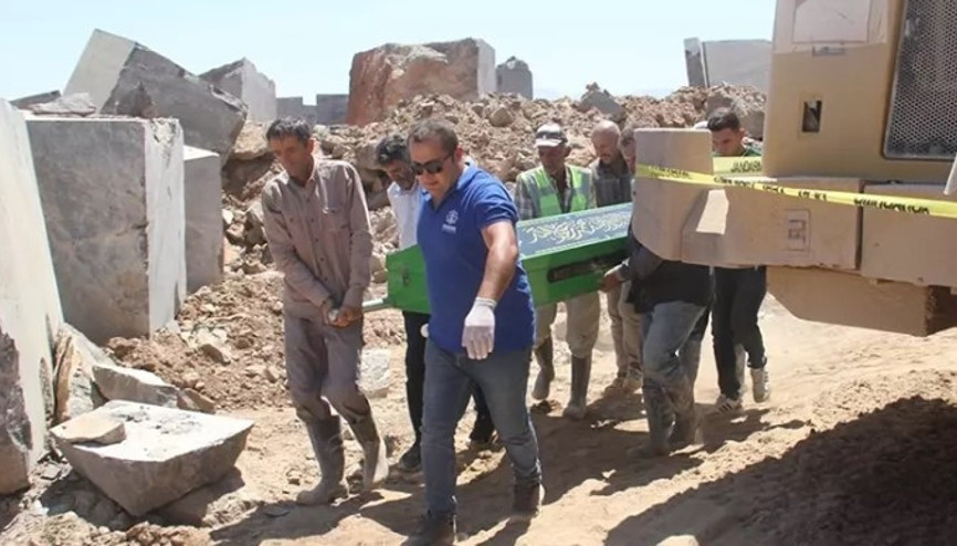 Üzerine mermer blok düşen maden mühendisi hayatını kaybetti
