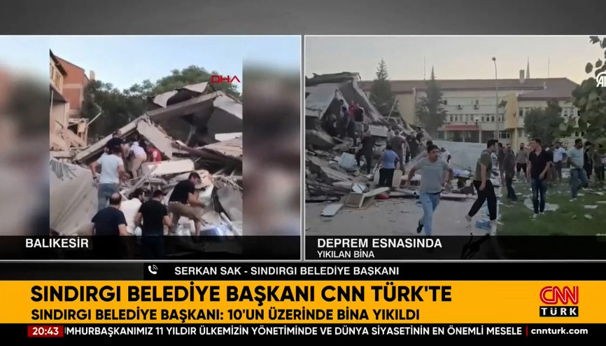 6 kişinin yaşadığı bina yıkıldı 4ü kurtarıldı: 6 kişinin yaşadığı bina yıkıldı 4ü kurtarıldı