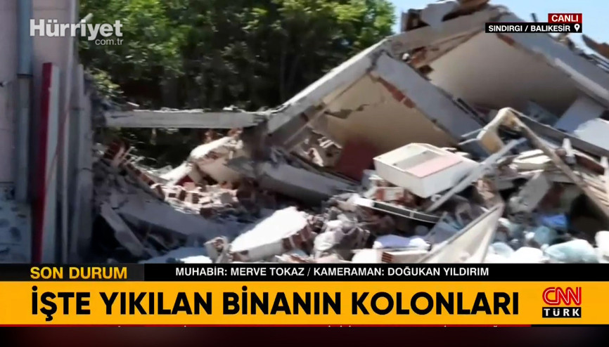 Deprem sonrası yıkılan bina hakkında yeni iddia