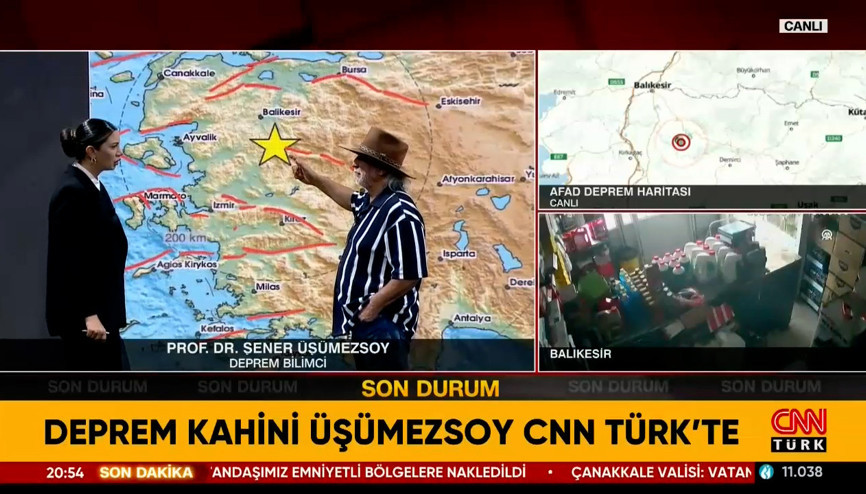 CNN Türk canlı yayınında açıkladı... Prof. Dr. Şener Üşümezsoy, Bütün sır burada dedi ve o bölgeyi işaret etti