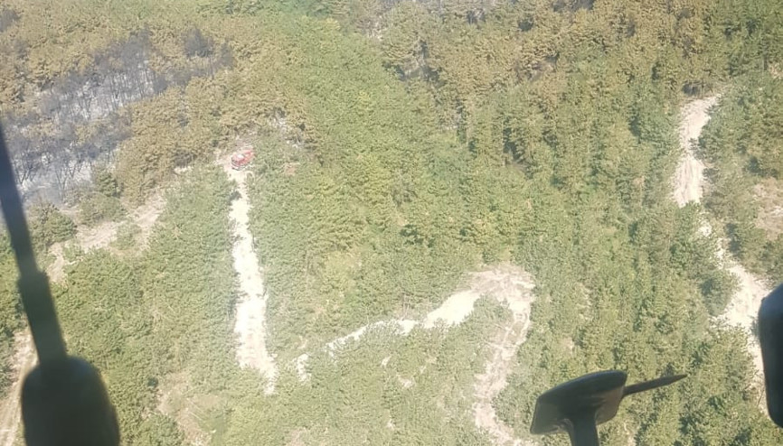 Boluda orman yangını kontrol altında; 2 gözaltı