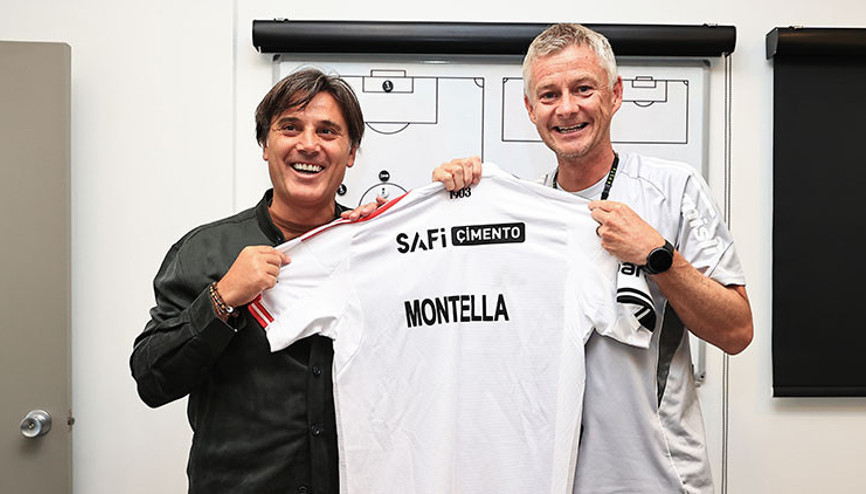 Vincenzo Montella, Solskjaeri ziyaret etti