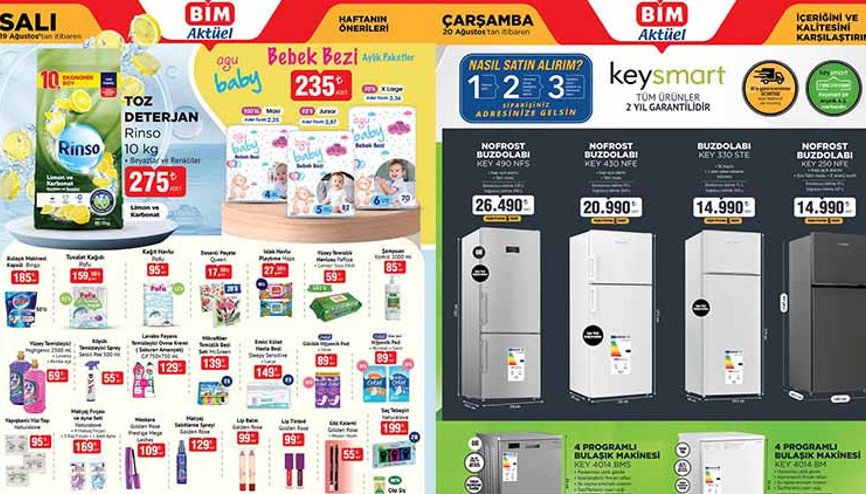 YARIN SATIŞTA BİM AKTÜEL ÜRÜNLER 19-20 AĞUSTOS 2025 KATALOĞU- BİM İNDİRİMLİ ÜRÜNLER BROŞÜRÜ || Bimde bu hafta cuma kataloğu yok mu Bim aktüel afişi 4 Programlı Bulaşık Makinesi getiriyor