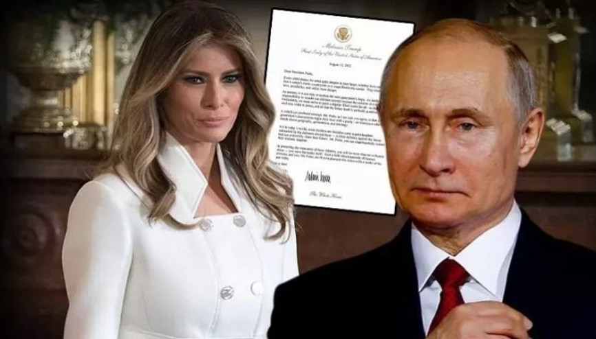 Melania Trump’tan Putine özel mektup Tek kalem hamlesiye savaşı bitirecek güce sahipsiniz