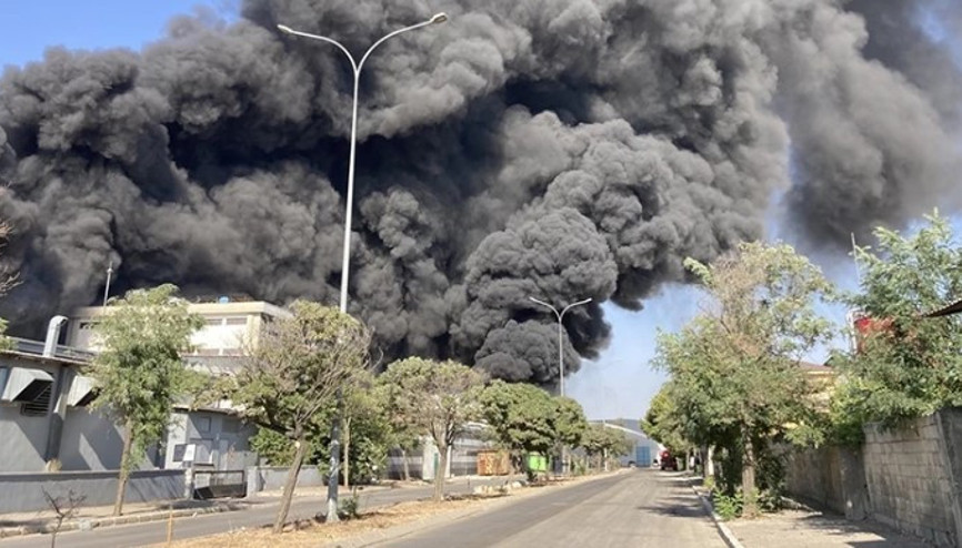 Gaziantep’te geri dönüşüm tesisinde yangın