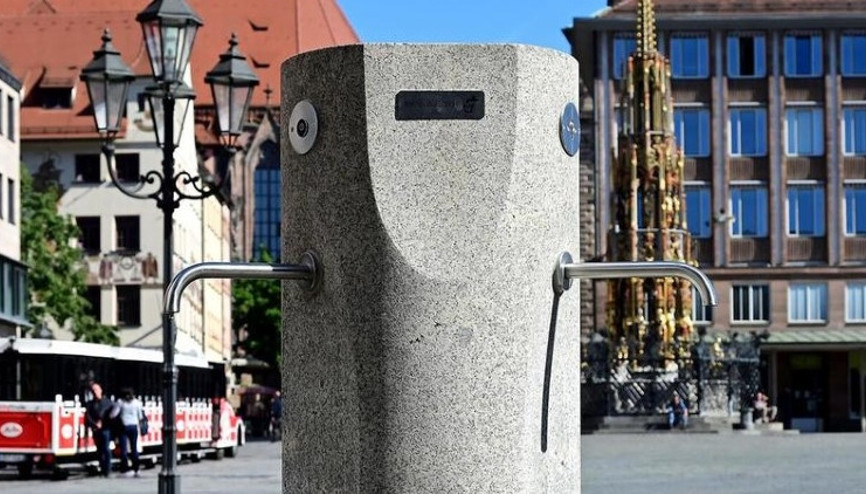 Nürnberg Belediyesi, sıcak hava uyarısı nedeniyle içme suyu çeşmelerinin haritasını yayınladı