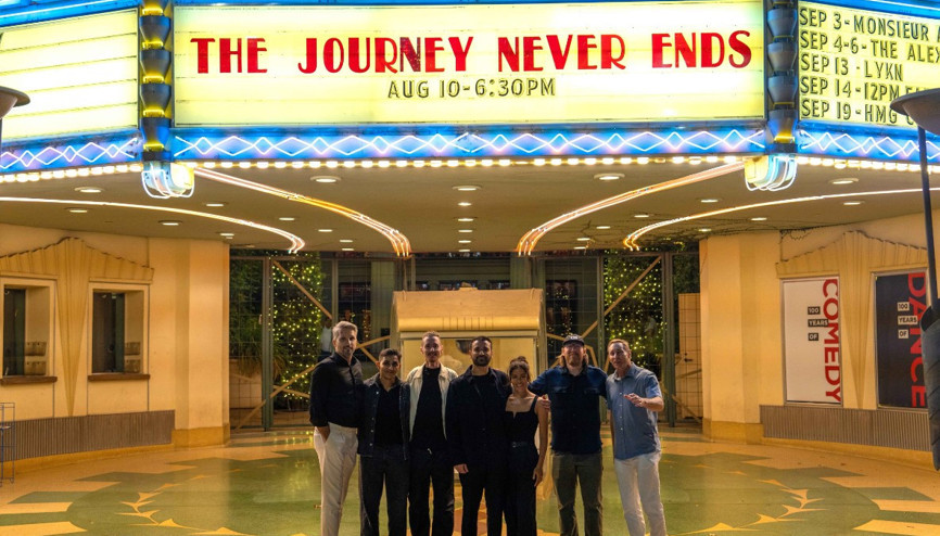 Enes Yılmazer’in Arkas Line ile yaptığı Atlantik yolculuğu Journey Never Endsin prömiyeri, Los Angeles’ta gerçekleşti