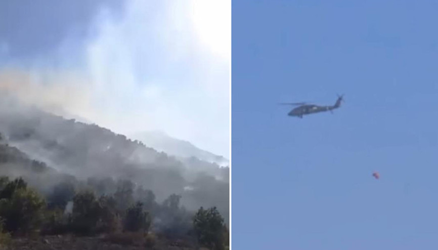 Hakkari Yüksekovada orman yangını Hakkari Yüksekovada orman yangını