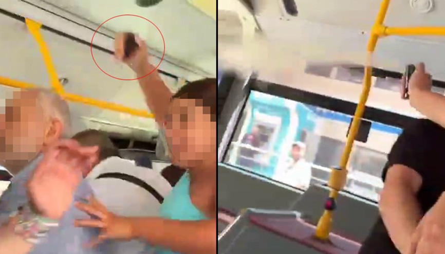 Otobüste ortalığı karıştıran kavga Şoföre biber gazı sıktı Otobüste ortalığı karıştıran kavga Şoföre biber gazı sıktı