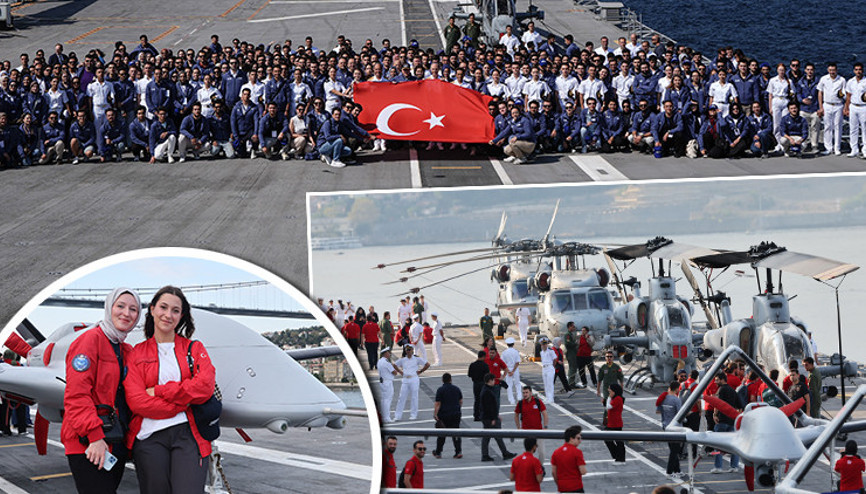Gençlerin TCG Anadolu gemisiyle Zafer Yolculuğu gururu: Mühendislik harikası