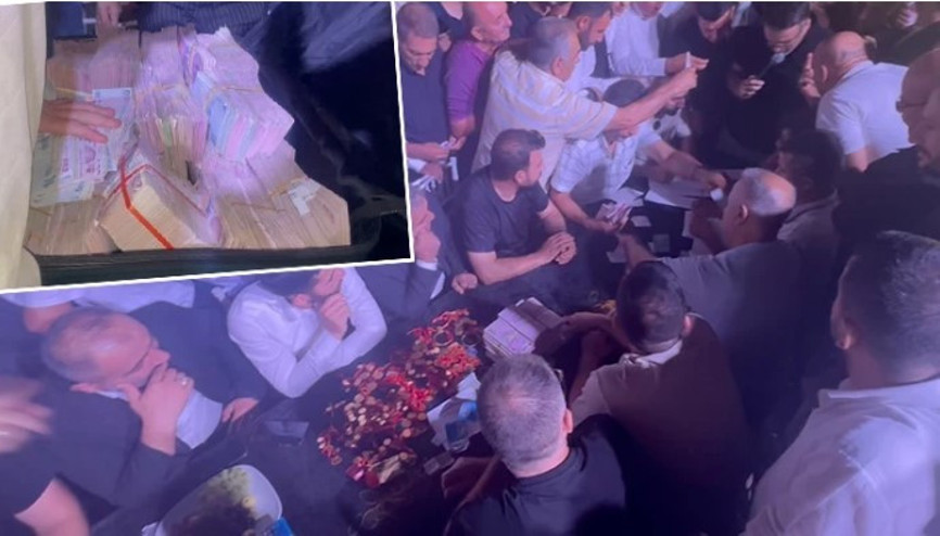 Aşiret düğününde gelin ve damada 20 milyon lira ve 5 kilo altın takıldı