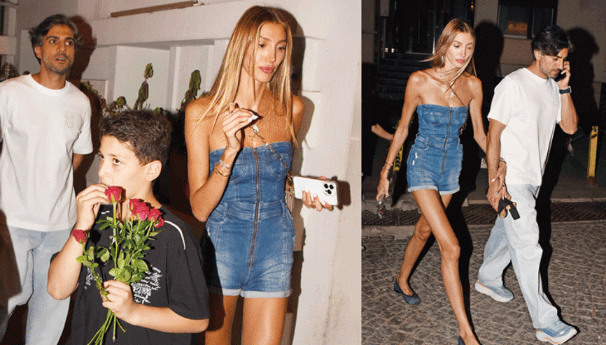 Flaşlar patlayınca panik oldular... Ünlü model ne yapacağını şaşırdı