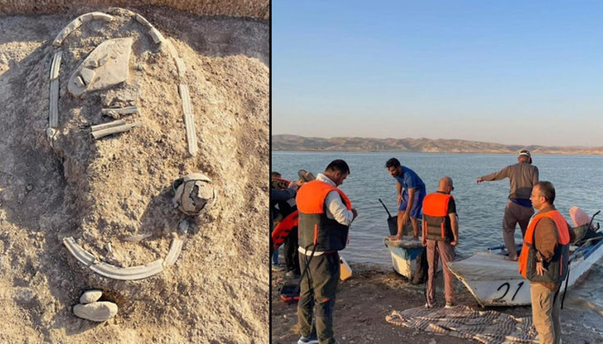 Baraj kurudu: Antik kent ortaya çıktı