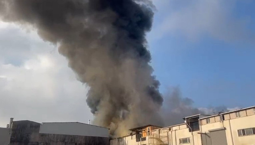 Bağcılarda tekstil atölyesinde yangın