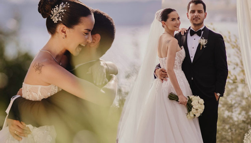 19 yıl sonra karşılaştık demişti... Ünlü oyuncu çocukluk aşkıyla Boğazda evlendi