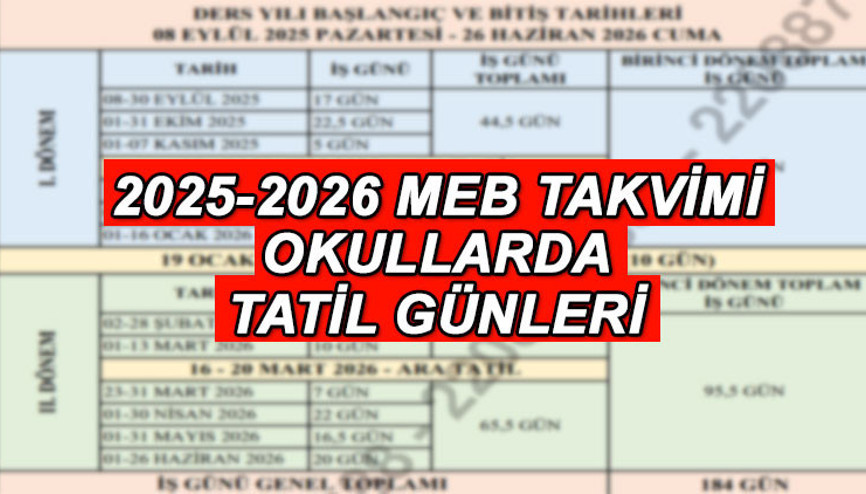 MEB ARA TATİL TARİHLERİ 2025 || İlk ara tatil (Kasım ara tatili) ne zaman, hangi tarihte 1. ara tatil kaç gün sürecek MEB yeni dönem ara tatil günlerini ve takvimini paylaştı