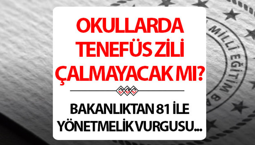 Okullarda zil çalmayacak mı 2025-2026 dönemi için okullarda zil sesi yönetmeliği illere gönderildi Okullarda zil çalmayacak mı 2025-2026 dönemi için okullarda zil sesi yönetmeliği illere gönderildi