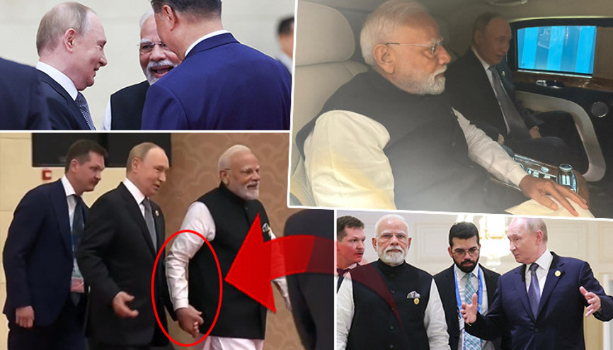 Modi ve Putinin samimiyeti dünya gündemine oturdu: Zirveye damga vuran kareler