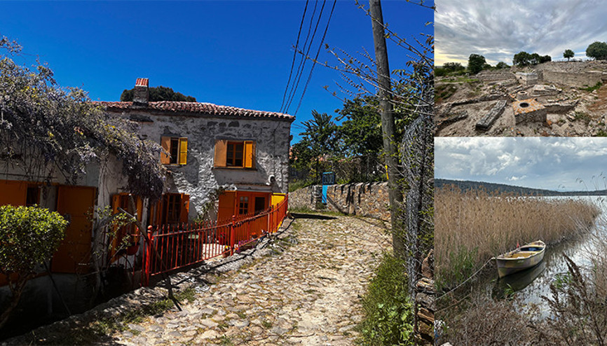 Orda bir köy var, tatil yolumuzun üzerinde...