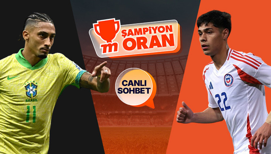 Brezilya ile Şili karşı karşıya geliyor Maçın heyecanı canlı yayın, canlı sohbet ve Şampiyon Oranlar ile Mislide