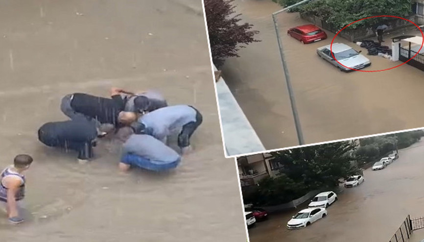 Sağanak yağış birçok kenti vurdu Yolları ve evleri su bastı: Metrekareye 35 kilogram yağmur düştü