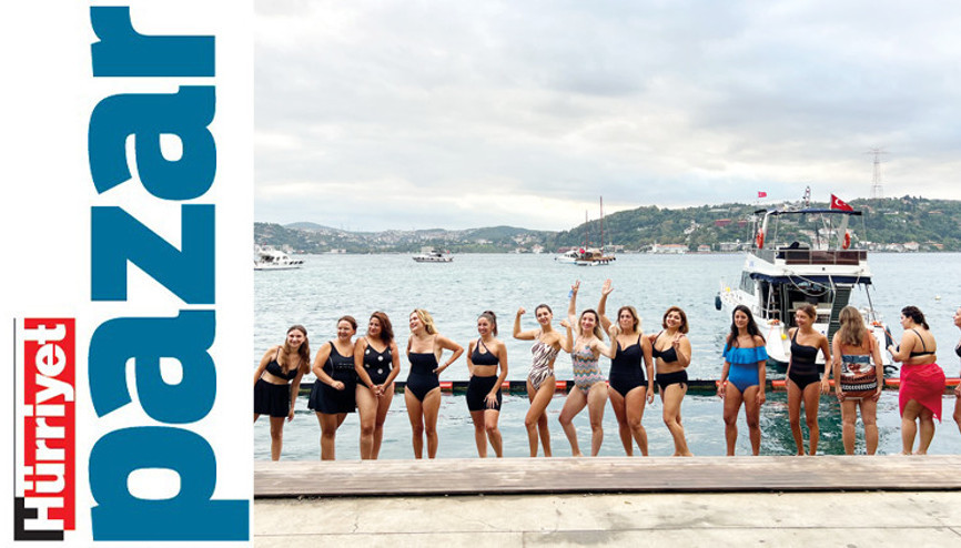 Sabahın ilk ışıklarında Boğaz’da ‘kız neşesi’