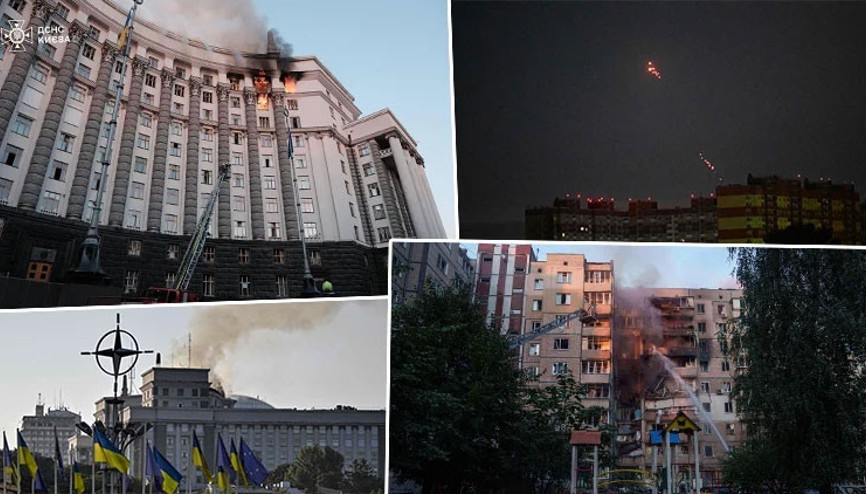 Rusyadan Ukraynaya İHA ve füzelerle saldırı Rusyadan Ukraynaya İHA ve füzelerle saldırı