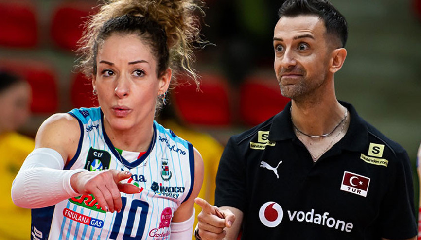 Türkiye - İtalya maçında Daniele Santarelli’ye ‘eş’ sürprizi Monica De Gennaro rakibi oldu