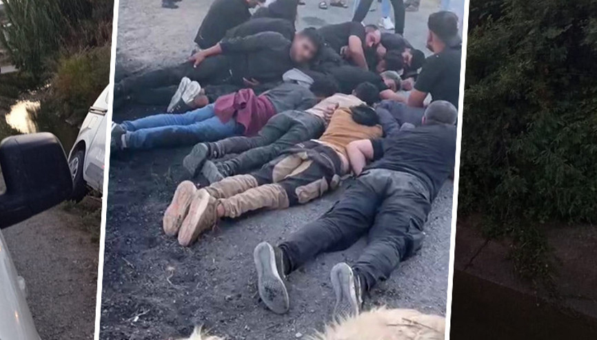 Koyun sürüsüne çarpan insan kaçakçısı, aracı ve göçmenleri bırakıp kaçtı