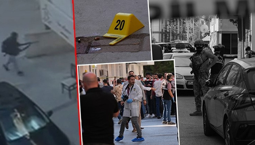 İzmir’de polis merkezine silahlı saldırı kamerada