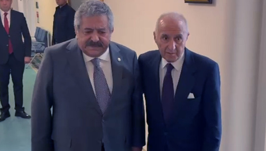 Hikmet Çetin, TBMMde Feti Yıldız ile bir araya geldi