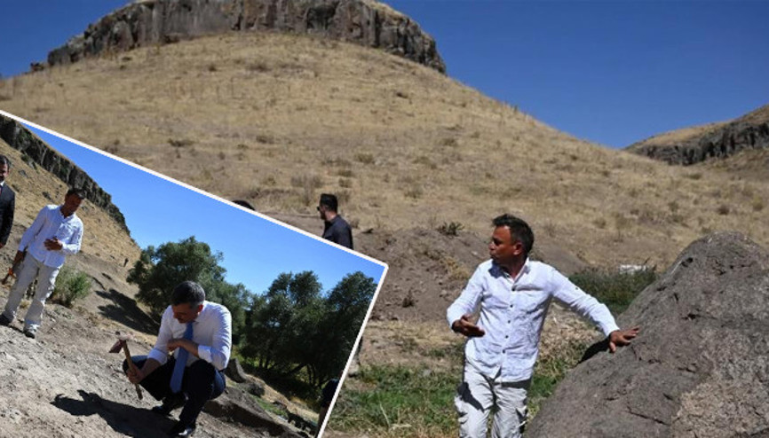 5 bin yıl önce kentin kapısına koruyucu olarak dikilmiş Heyecanlandıran keşif