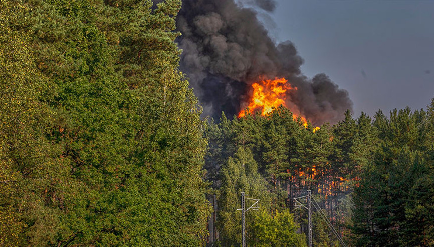 LPG yüklü vagonların alev aldı: Ortalık savaş alanına döndü
